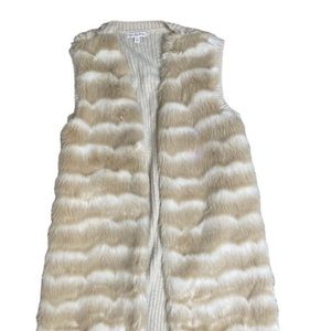 Faux fur vest